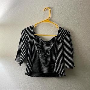 Wild Fable Striped Crop Top